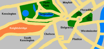 map of Knightsbridge